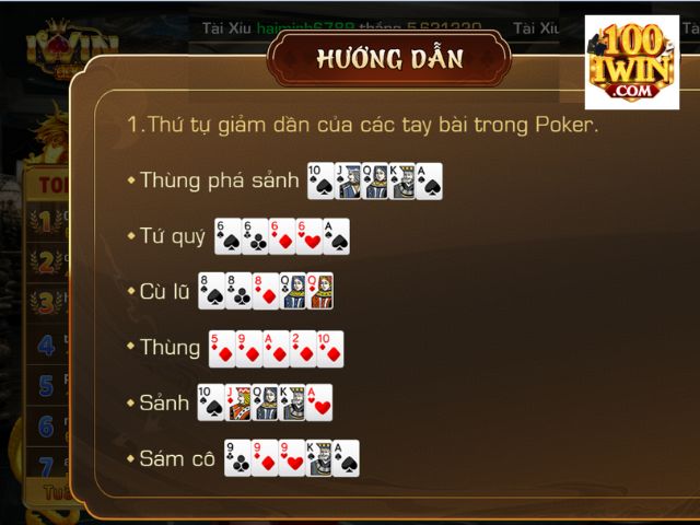 Luật chơi poker Iwin cơ bản cho người mới