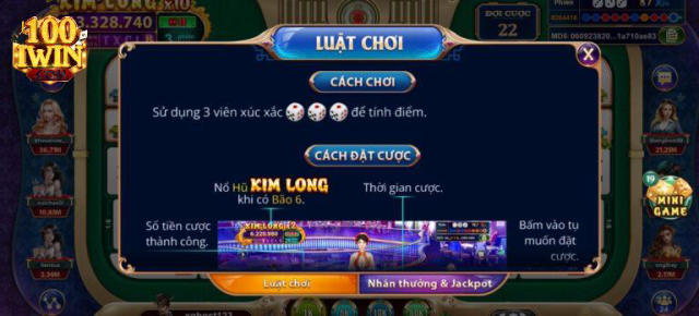 Luật chơi của ngũ long Sicbo Iwin